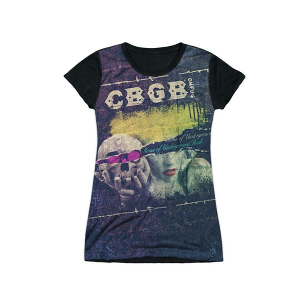 Details about CBGB Torn Juniors Black Back T-Shirt Details about CBGB Torn Juniors Black Back T-Shirt
